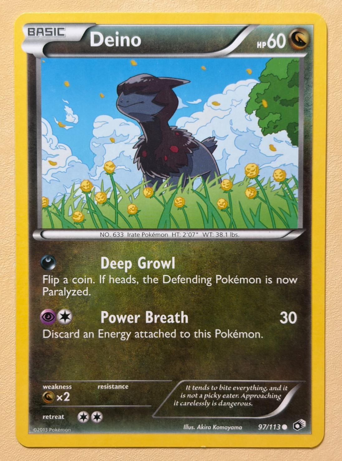 Deino~Cute Pokemon Card~ Botanical Garden Gallery Nature