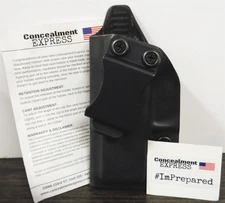Concealment Express: IWB KYDEX Holster ~ fits Glock 43 ~ Custom Concealed Carry