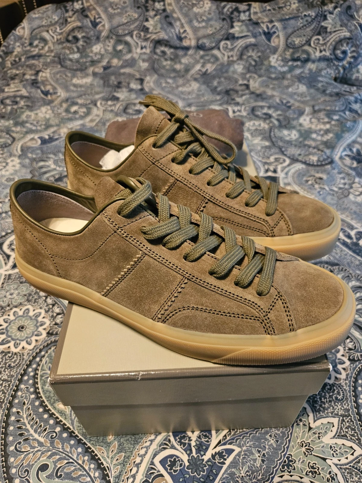 Tom Ford — TOM FORD MENS SHOES CAMBRIDGE LIGHT GREEN SIZE 8 US OR 7.5 UK