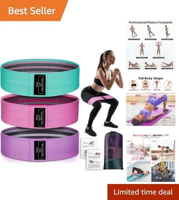 Versatile 3-Pack Exercise Bands for Glute Activation & Full-Body Workouts - Pink