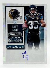 2015 Contenders Cracked Ice #192 Corey Grant RC Auto 10/23 Jacksonville Jaguars