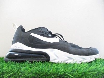 Nike Air Max 270 React Womens 10.5 Medium Black White Running Shoes Sneakers