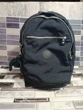 Mochila Kipling mediana con llavero mono azul oscuro