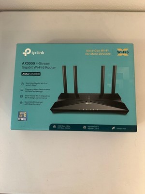 TP-Link Archer AX3000 Wi-Fi 6 Dual-Band Gigabit Router Open Box Complete