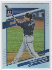 #123 2021 Donruss Optic HOLO ] Freddie Freeman Atlanta Braves