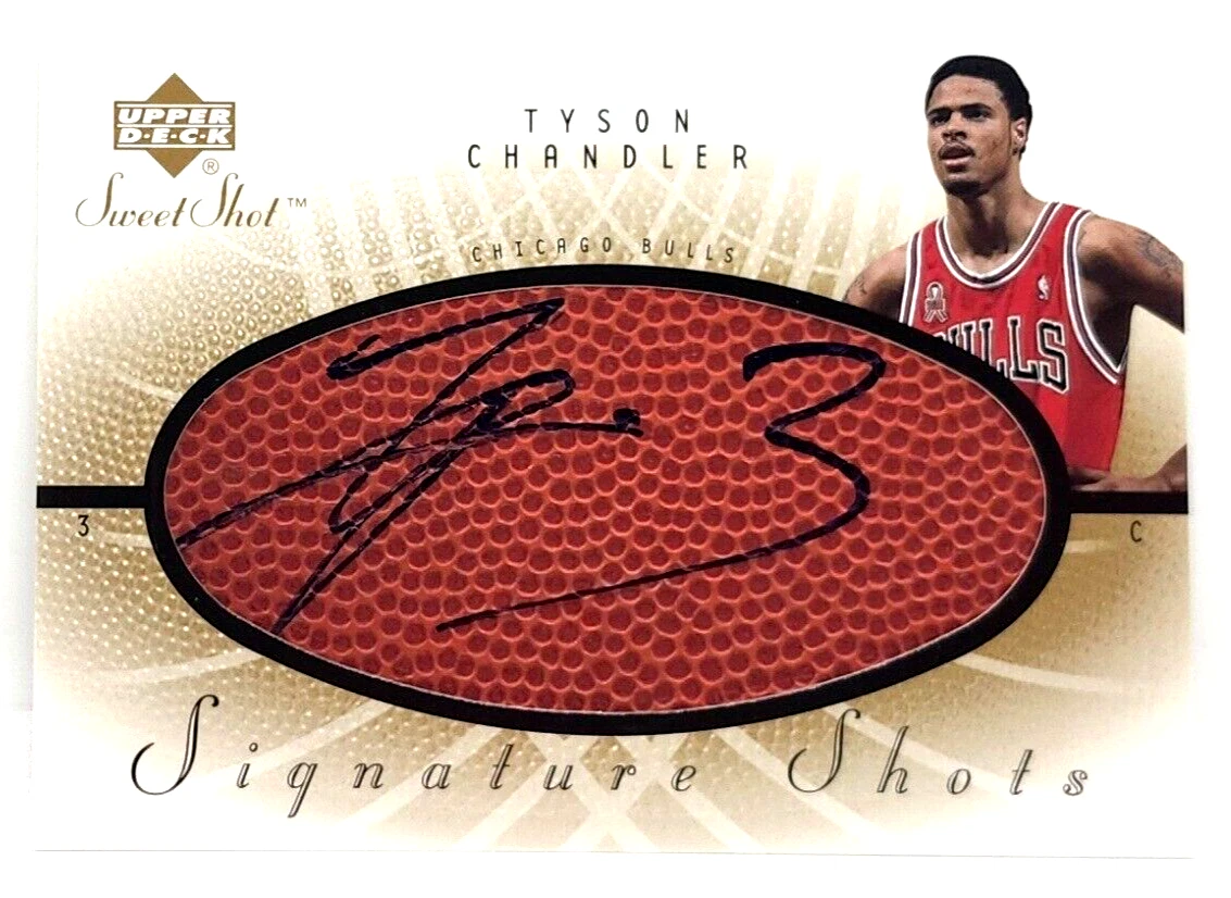 【UDA直筆】Tyson Chandler ブルズ #3 パッチ サイン Autographed TYSON CHANDLER #3 Chicago Bulls Champion Jersey Sz 52