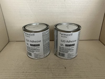 (2 PACK) ARMACELL 520 ADHESIVE, ArmaFlex - QUART EACH ( MFG 04/22/25 )
