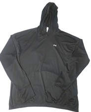 Under Armour HeatGear Hoodie Womens Medium Black Lightweight Long Sleeve Top