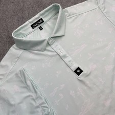 Bad Birdie Polo Shirt Mens XL Green Southwest Loop Golf Performance Stretch
