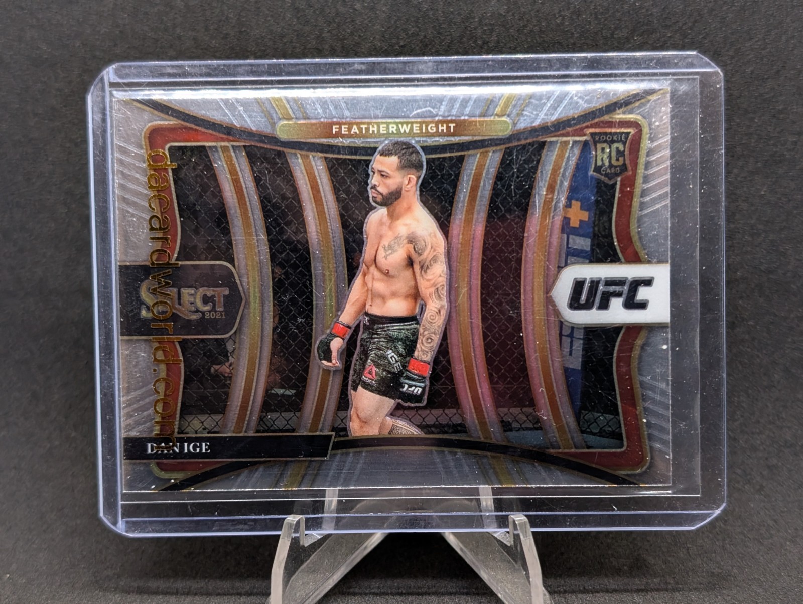 2021 Panini Select UFC - Premier Level Dan Ige #113 Silver Prizm (RC)