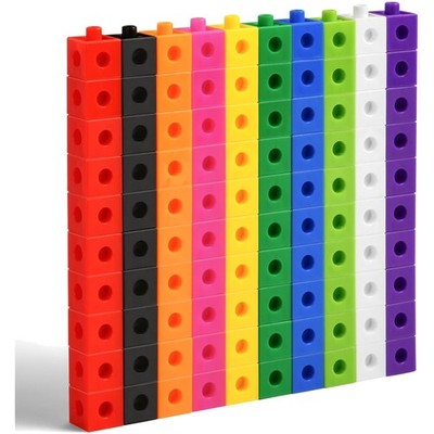 100er Mathe Steckwürfel Set für Kinder ab 3 Jahren Lernspielzeug flexibel
