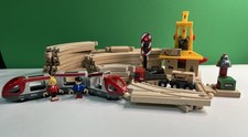 BRIO Train Railway Track Set 40 pcs Loader Truck Bell Figures Working Light