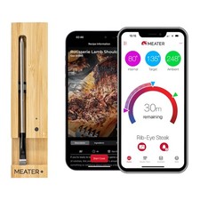 MEATER Plus Smart Meat Thermometer,Honey,Bluetooth,165ft,Grill Oven 165ft Bl