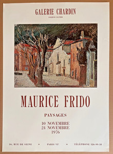Maurice FRIDO — Affiche originale d'exposition, Galerie Chardin, Paris — vue 1 sur 5