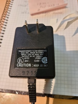 Genuine USRobotics T41091000A040G AC/AC Wall Adapter Transformer 9V 1000mA 