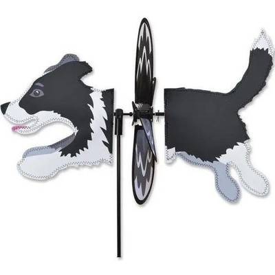 Border Collie Dog Petite Spinner Wind Garden