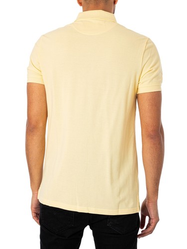Lyle & Scott Men's Embroidered Logo Polo Shirt, Yellow - Picture 3 of 5