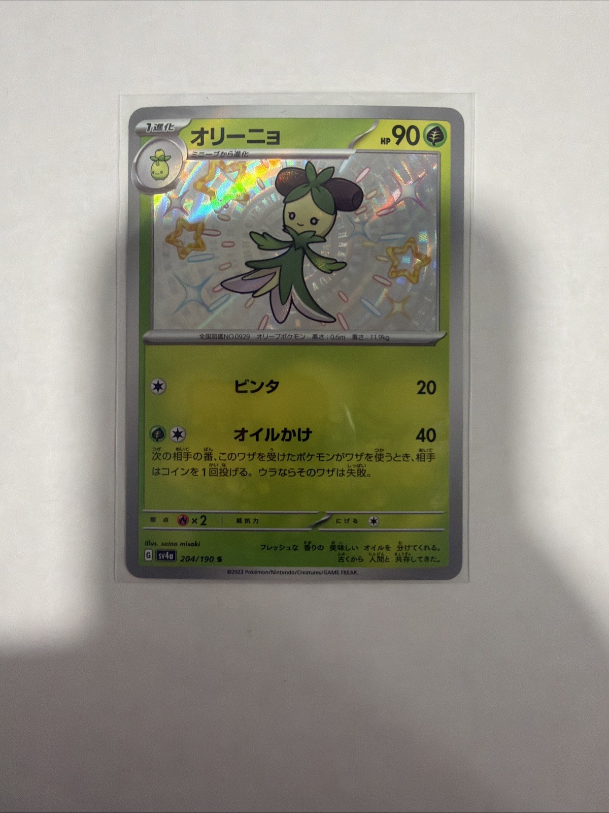 Dolliv - 204/190 - S - Shiny Treasure ex - Japanese - Pokemon Card - NM/M