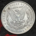 Uncirculated 1889-P Morgan Silver Dollar, Frosted Surfaces