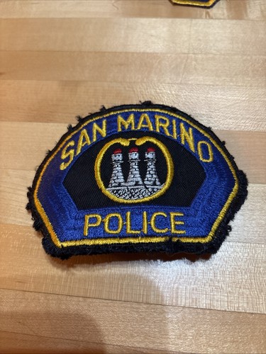 San Marino Police California Used Patch 