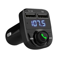 Bluetooth Car Adapter 5.3, FM Transmitter, Dual USB Charger