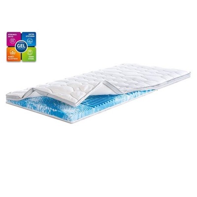 Matratzentopper 7-Zonen Gelschaum Gelfeeling 180 x 200cm f.a.n.