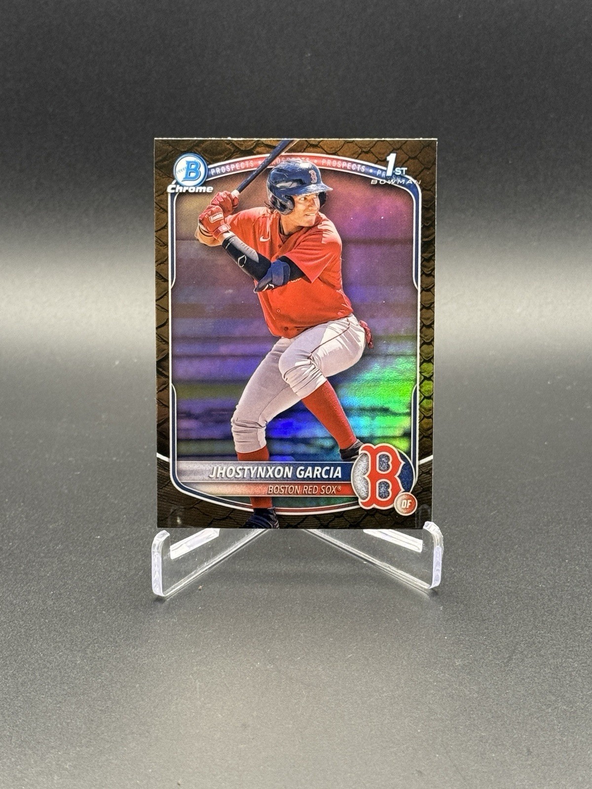 2025 Bowman Jhostynxon Garcia 1st Chrome Prospects Reptilian Refractor #BCP-43