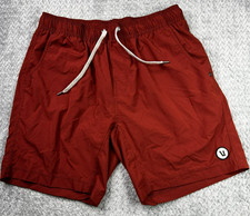 Vuori Kore Shorts Red Training Mens Medium 7" Inseam Shorts