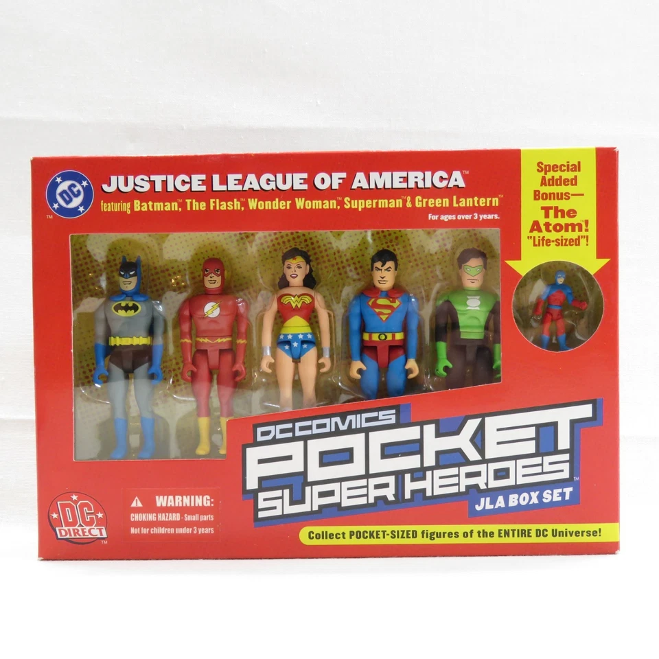 DC Comics Pocket Super Heroes Superman & Justice League Action Figure Sets!! NIB - Image 2 of 4