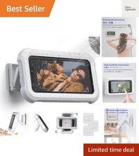 Waterproof Shower Phone Holder with 360  Rotation, Angle Adjustable, Wall Mou...