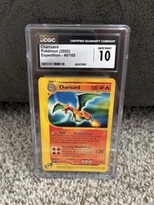Pokemon TCG Charizard 40/165 Expedition Base Set Rare e-Reader 120HP CGC 10 on eBay