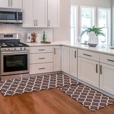 Kitchen Mat Set of 2,Cushioned Anti-Fatigue Kitchen Mats for Floor