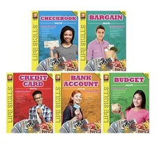 Life Skills Math Series by Sue LaRoy, Paperback, Set of 5 NEW