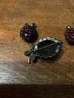 VINTAGE WARNER STRAWBERRY PIN N CLIP EARRINGS SET VG NO ISSUES — photo 3
