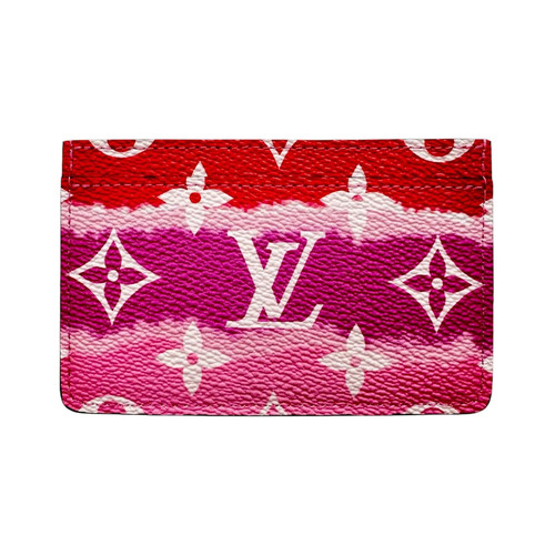 Louis Vuitton Porte Cartes Simple M69115 Card Holder Case Wallet Pink Accessory