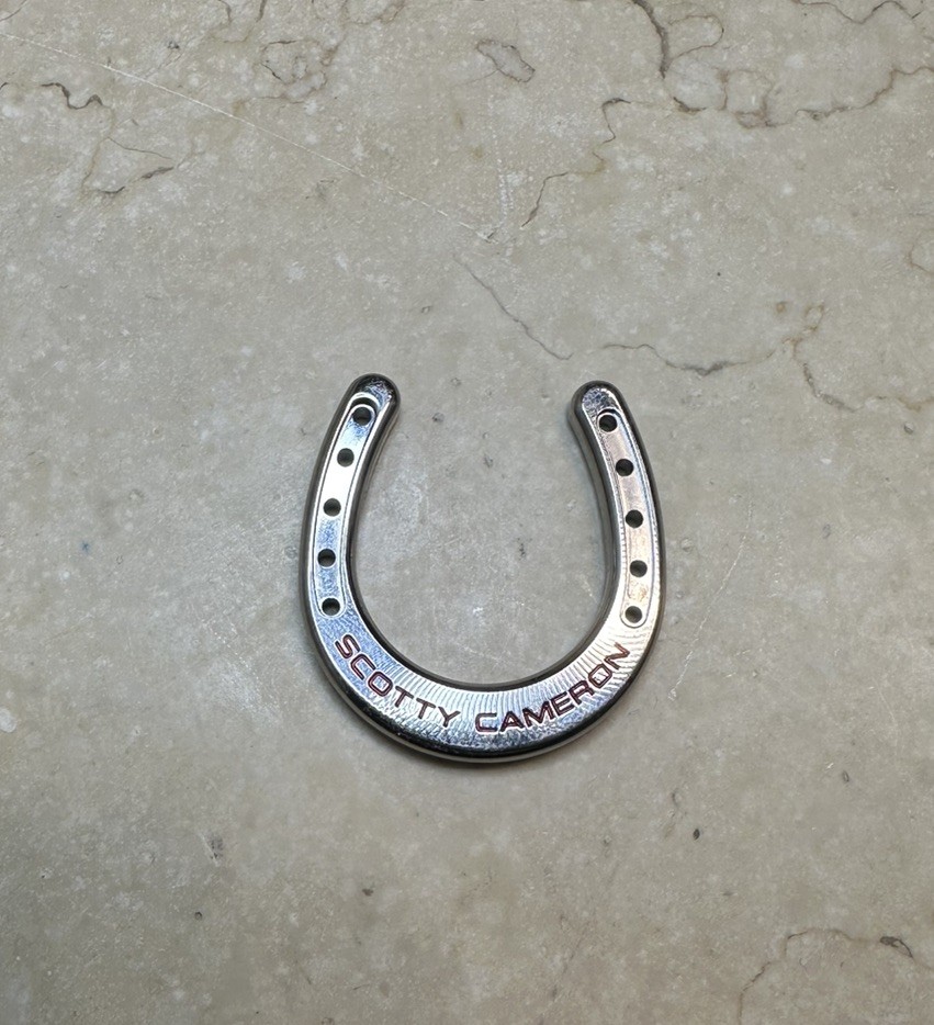 Scotty Cameron Ball Marker Coin Horseshoe Get Lucky Silver Red New