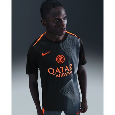Nike Inter Milan FC Prematch Jersey 25/26 Men's L Slim Fit Black