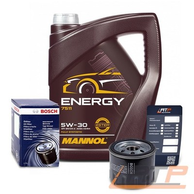 BOSCH ÖLFILTER + 5l 5W-30 FÜR RENAULT CLIO SCENIC KANGOO MEGANE MODUS SUZUKI