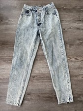 Vintage Jordache Tapered High Waist Jeans Womens 25 Stonewash Ankle Zip