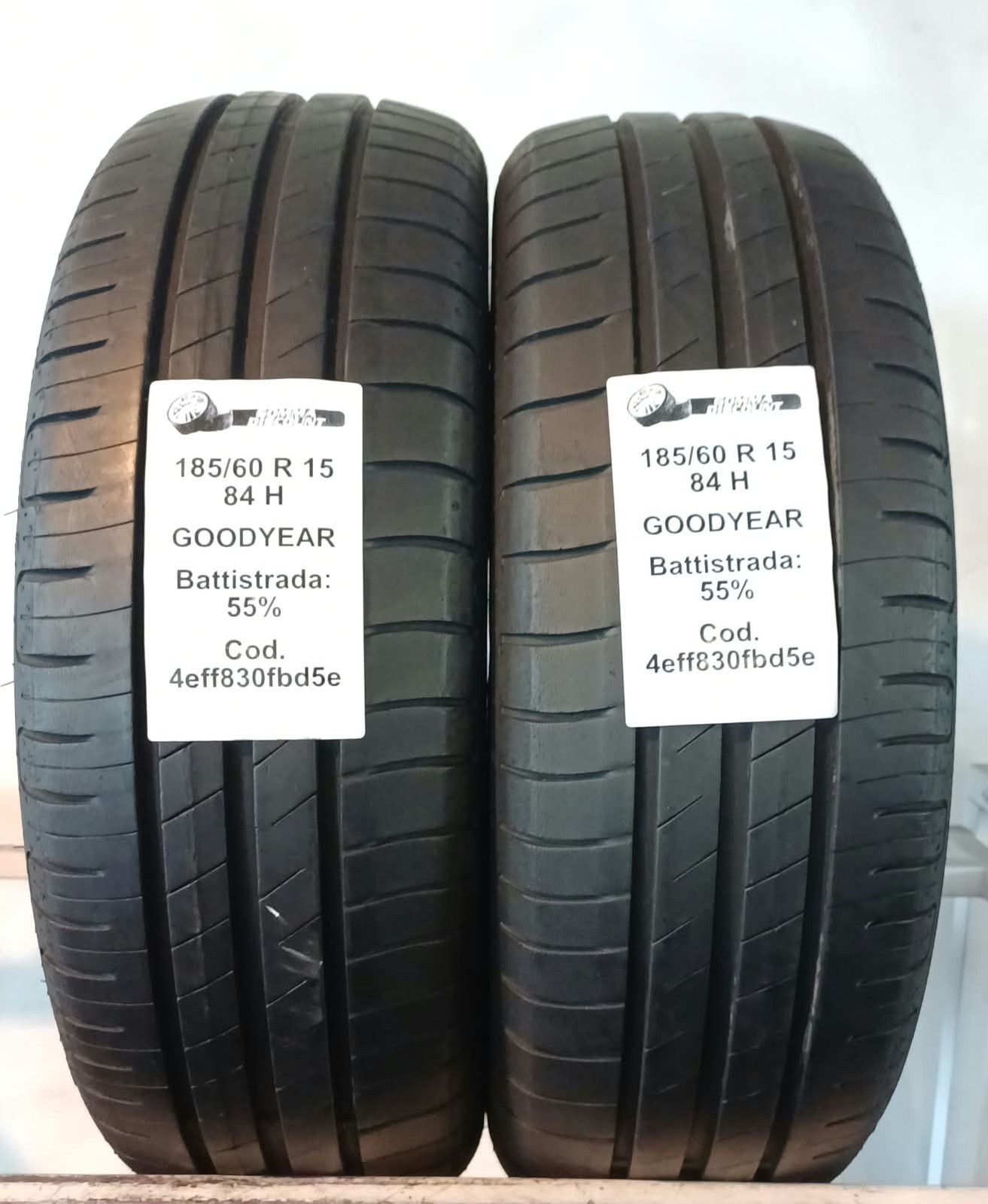 GEBRAUCHTE REIFEN STÜCK 2 GOODYEAR EFFICIENT GRIP PERFORMANCE 185/60 R15 84H ...