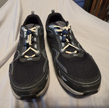 Skechers Sneakers Air Cooled Gray Black Goga Mens Trainers Wide Fit Size 15