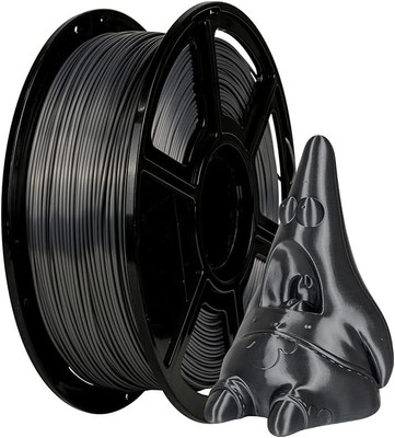 Flashforge 3D Printer Filament Silk PLA 1.75mm 1kg Metal Grey 