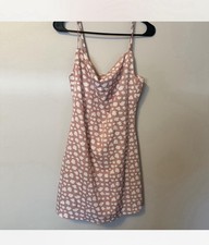 Windsor Very J Pink And White Polka Dot Dress Size Small Great Condition