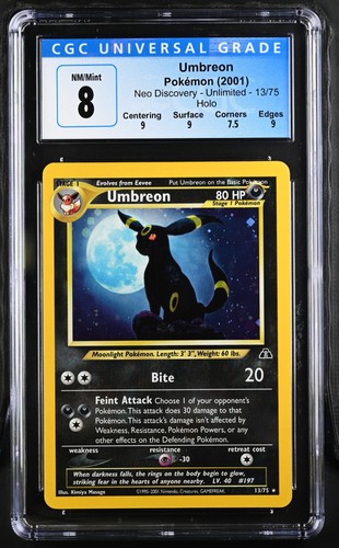 Umbreon (Unlimited) graded CGC 8 for sale on eBay