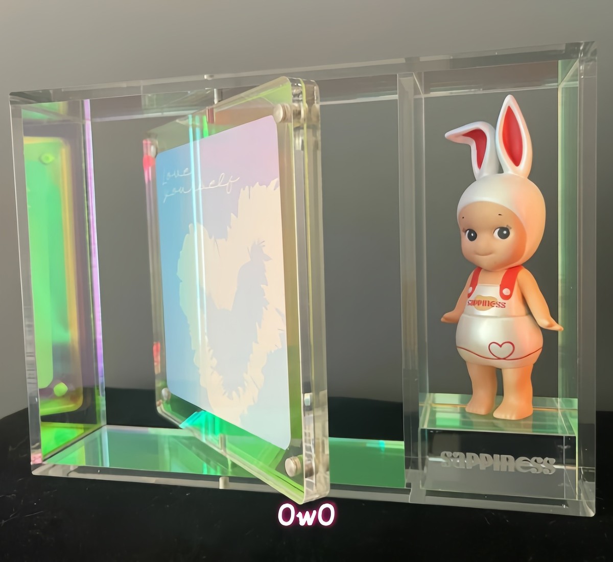 Sonny Angel SAPPINESS Love Yourself Iridescent Rabbit Figure Pearl