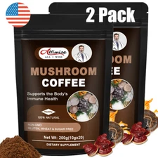400g Mushroom Complex Coffee Powder Support Immune Health Refresh Your Brain