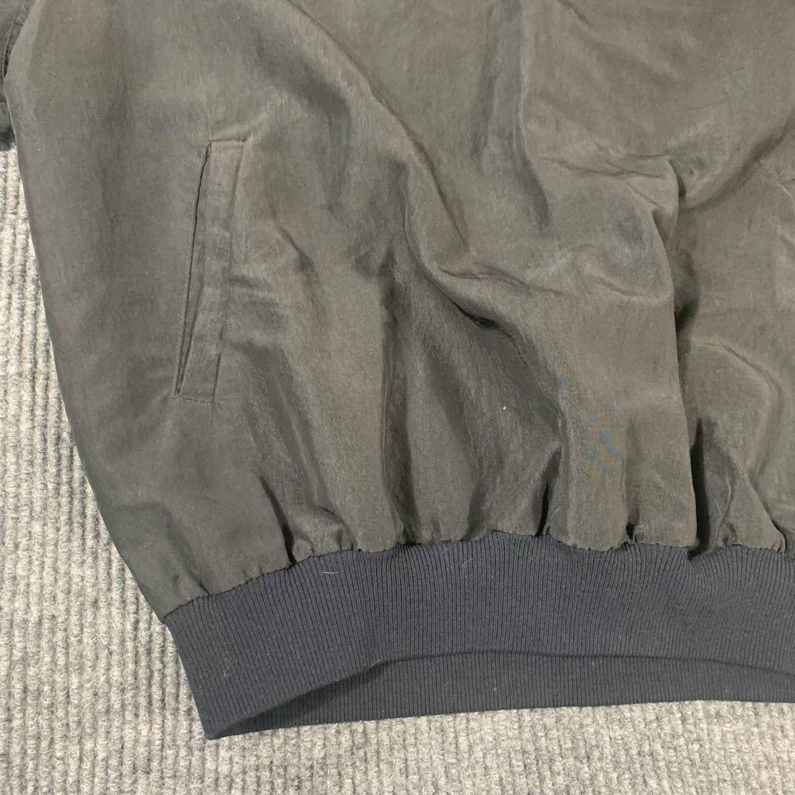 VTG Starter Jacket Mens XL Black 1/4 Zip Pullover… - image 9