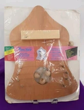 Vintage Wooden Door Harp Kit Bell Shape Wood Sealed 1987 13x10" Paint Your Own