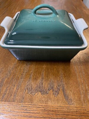 Le Creuset Heritage Stoneware Square Covered Baker 2-Qt With