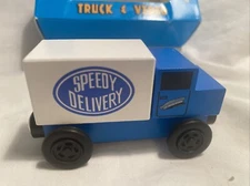 Wooden Mister Rogers Mr McFeely Speedy Delivery Truck Brio train compatible